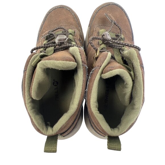 Merrell Burnt Rock Brown Leather Hiking Boot Shoe - Picture 8 of 8